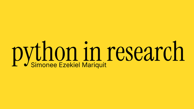 Talk: Python in Research