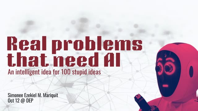 Talk: Data Engineering Pilipinas AI Study Group - AI Use Cases That Actually Matter